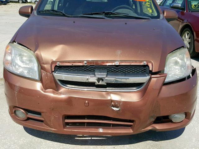 KL1TG5DE4BB249475 - 2011 CHEVROLET AVEO LT BROWN photo 9