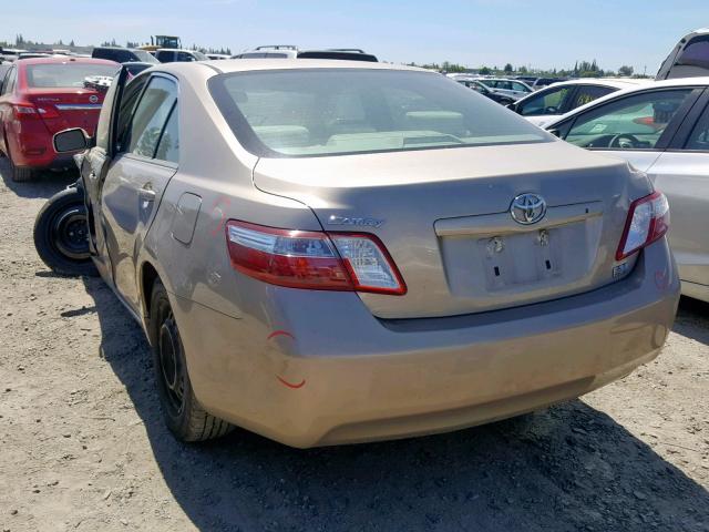 4T1BB46K69U099945 - 2009 TOYOTA CAMRY HYBR GOLD photo 3