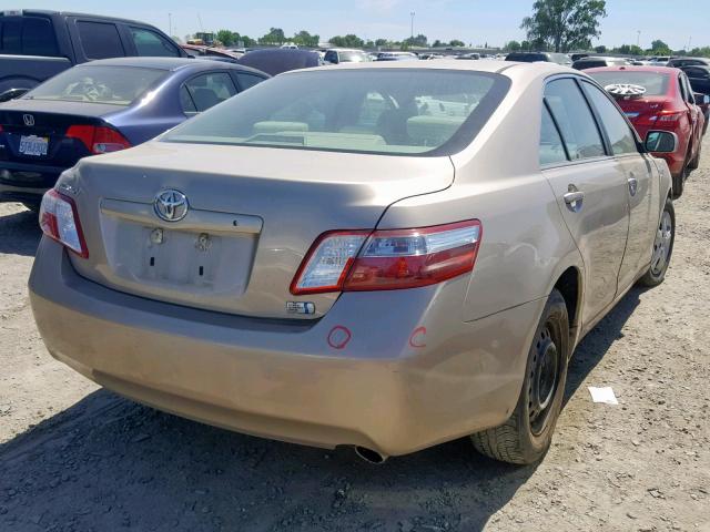 4T1BB46K69U099945 - 2009 TOYOTA CAMRY HYBR GOLD photo 4