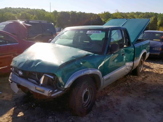 1GCCS19Z1R8144721 - 1994 CHEVROLET S TRUCK S1 GREEN photo 2