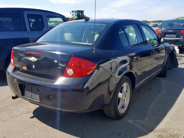 1G1AT58H497116267 - 2009 CHEVROLET COBALT LT BLACK photo 4