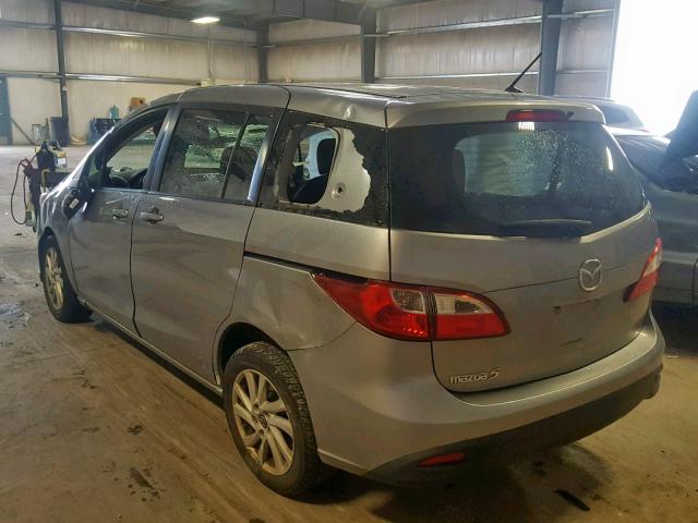 JM1CW2BL1D0145570 - 2013 MAZDA 5 SILVER photo 3