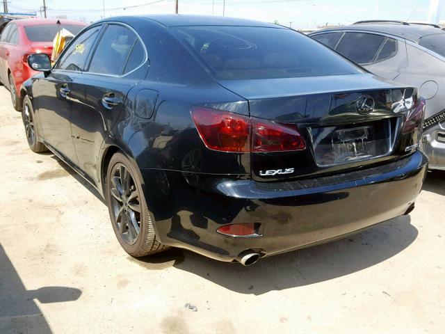 JTHBE262X65008759 - 2006 LEXUS IS 350 BLACK photo 3