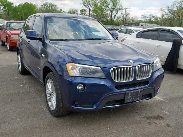 5UXWX9C50D0D00808 - 2013 BMW X3 XDRIVE2 BLUE photo 1