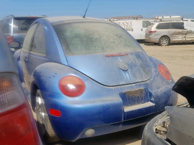 3VWDD21C81M435225 - 2001 VOLKSWAGEN NEW BEETLE Mavi foto 3