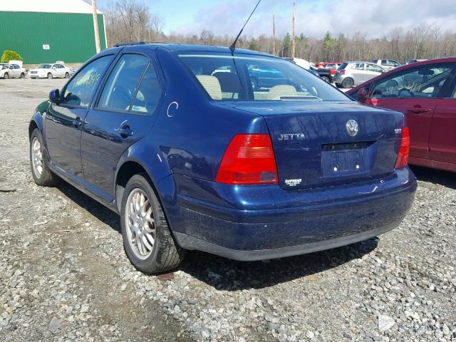 3VWSD69M81M230600 - 2001 VOLKSWAGEN JETTA GLS BLUE photo 3