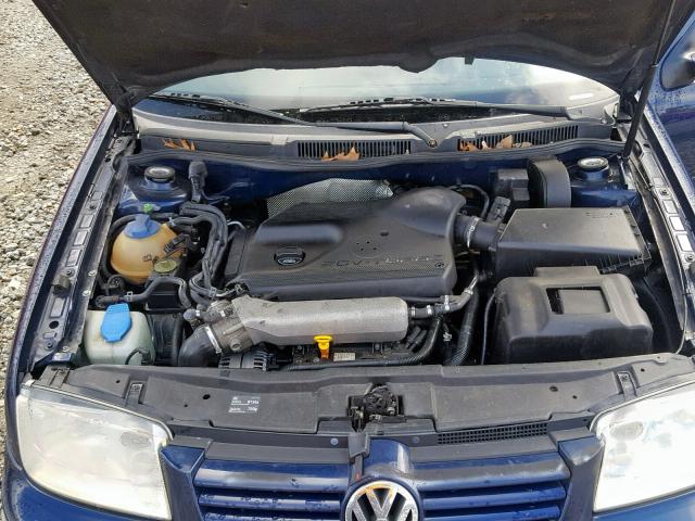 3VWSD69M81M230600 - 2001 VOLKSWAGEN JETTA GLS BLUE photo 7