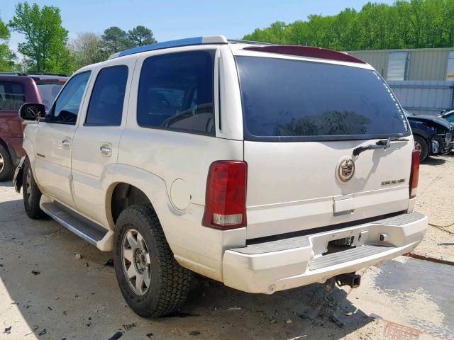 1GYEK63N02R205708 - 2002 CADILLAC ESCALADE L WHITE photo 3