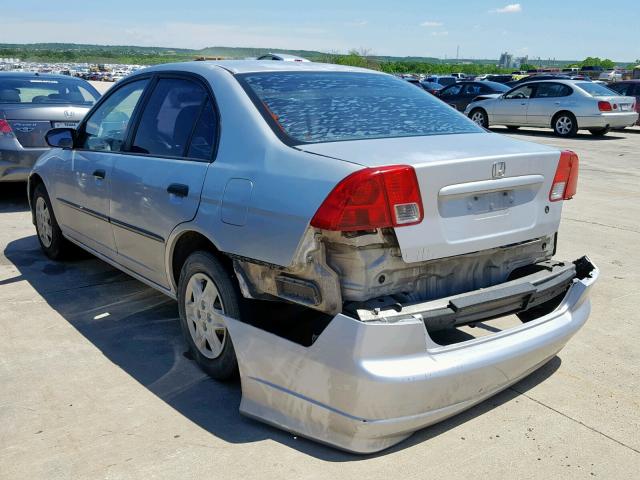 2HGES16344H551087 - 2004 HONDA CIVIC DX V SILVER photo 3