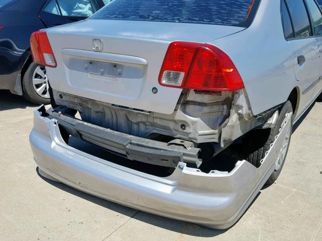 2HGES16344H551087 - 2004 HONDA CIVIC DX V SILVER photo 9