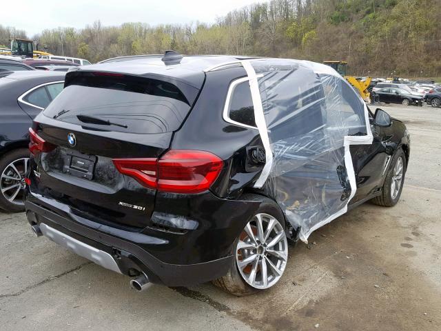 5UXTR9C57KLE13339 - 2019 BMW X3 XDRIVE3 BLACK photo 4