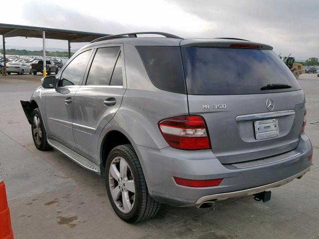 4JGBB5GB4AA604312 - 2010 MERCEDES-BENZ ML 350 GRAY photo 3