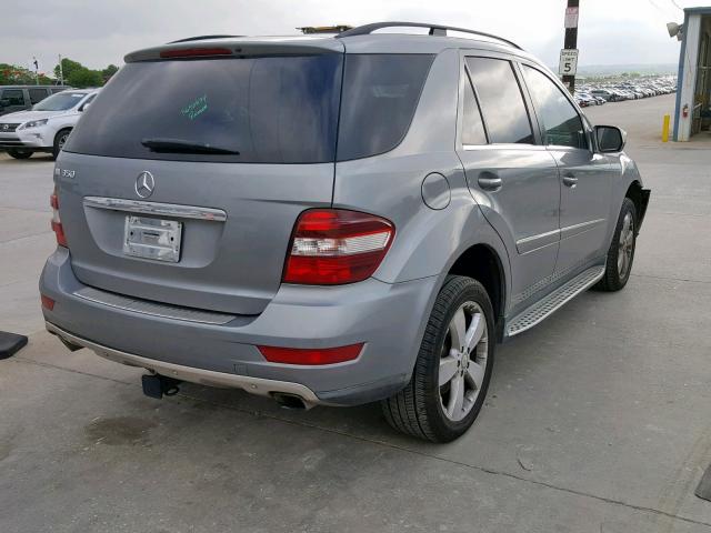 4JGBB5GB4AA604312 - 2010 MERCEDES-BENZ ML 350 GRAY photo 4