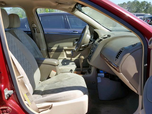 1G1ZT628X5F205844 - 2005 CHEVROLET MALIBU MAX 栗色 照片 5