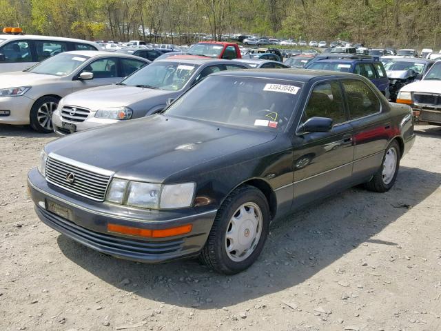 JT8UF11E5P0154213 - 1993 LEXUS LS 400 BLACK photo 2