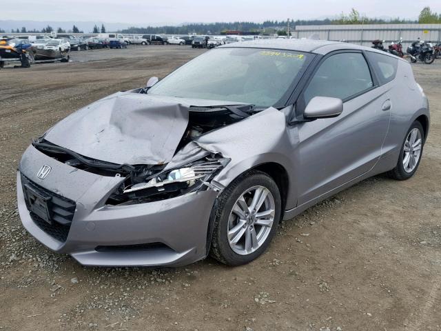 JHMZF1D47BS005422 - 2011 HONDA CR-Z SILVER photo 2