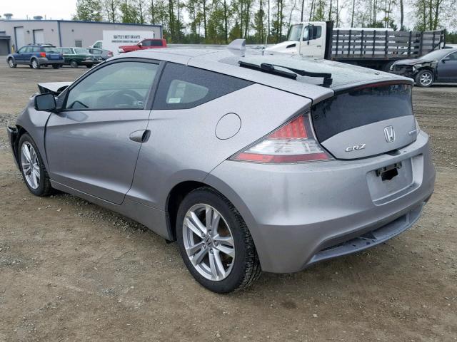 JHMZF1D47BS005422 - 2011 HONDA CR-Z SILVER photo 3