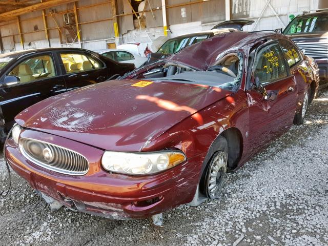 1G4HP54K024208765 - 2002 BUICK LESABRE CU MAROON photo 2