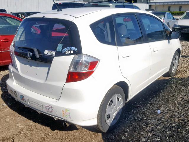 JHMGE8G35DC028457 - 2013 HONDA FIT WHITE photo 4