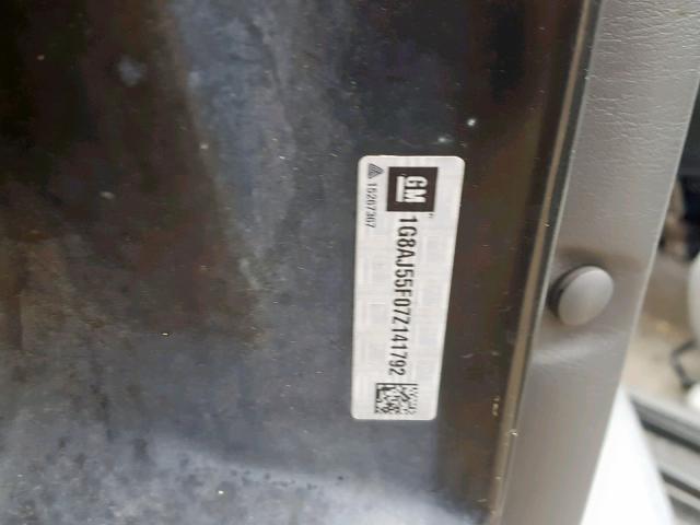 1G8AJ55F07Z141792 - 2007 SATURN ION LEVEL BLACK photo 10