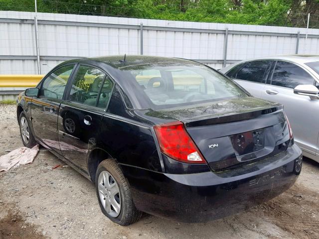 1G8AJ55F07Z141792 - 2007 SATURN ION LEVEL BLACK photo 3
