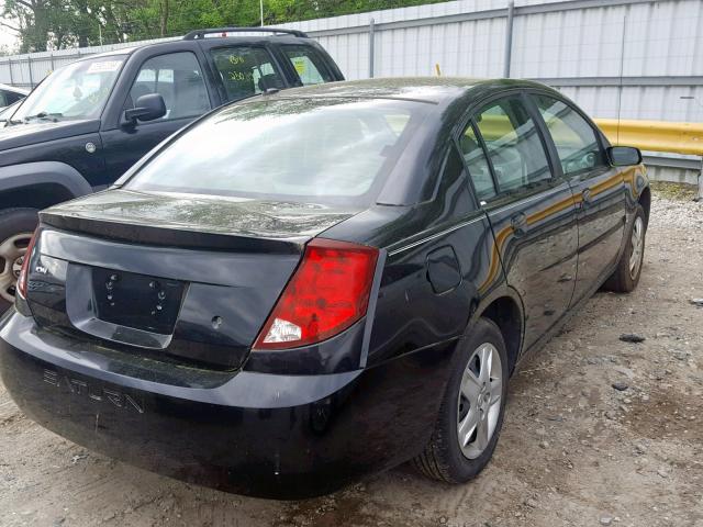 1G8AJ55F07Z141792 - 2007 SATURN ION LEVEL BLACK photo 4