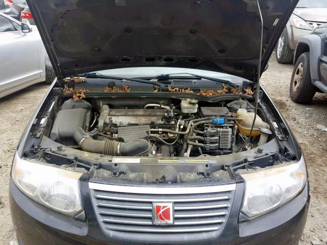 1G8AJ55F07Z141792 - 2007 SATURN ION LEVEL BLACK photo 7