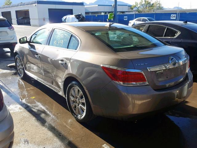 1G4GB5EG7AF318753 - 2010 BUICK LACROSSE C BROWN photo 3