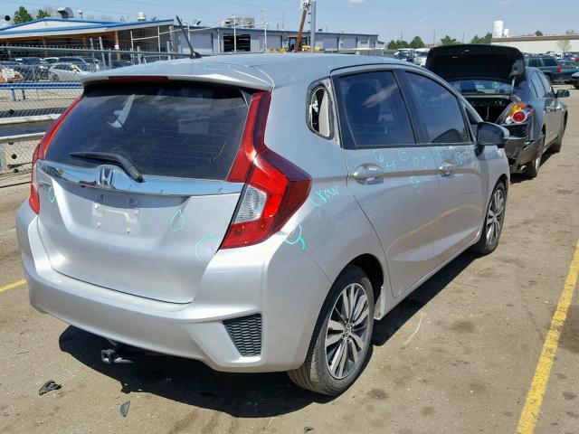 3HGGK5H86FM714027 - 2015 HONDA FIT EX SILVER photo 4