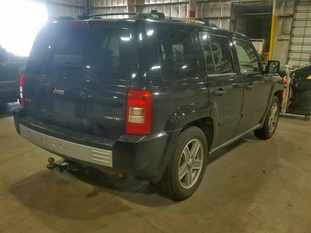 1J8FF48WX7D409949 - 2007 JEEP PATRIOT LI BLACK photo 4