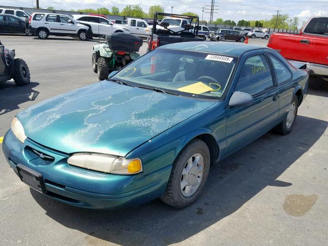 1FALP6241VH173147 - 1997 FORD THUNDERBIR GREEN photo 2