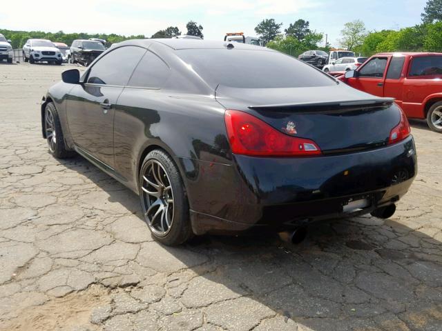 JNKCV64E58M103473 - 2008 INFINITI G37 BASE BLACK photo 3