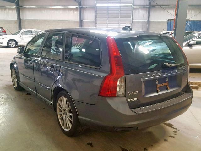 YV1MW390892461446 - 2009 VOLVO V50 2.4I CHARCOAL photo 3