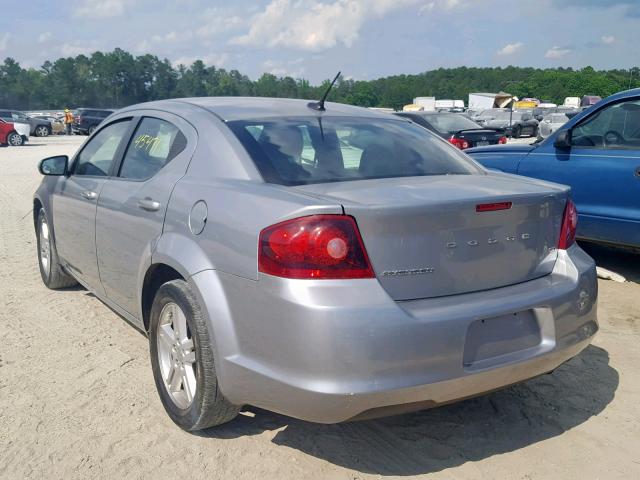 1C3CDZCB0DN720818 - 2013 DODGE AVENGER SX SILVER photo 3