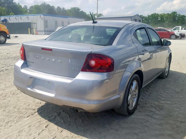 1C3CDZCB0DN720818 - 2013 DODGE AVENGER SX SILVER photo 4