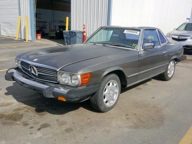 WDBBA45A7BB005510 - 1981 MERCEDES-BENZ 380 SL GRAY photo 2