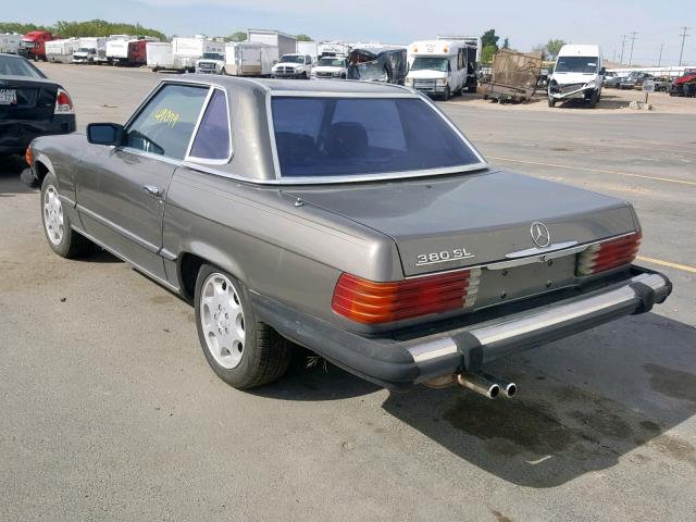 WDBBA45A7BB005510 - 1981 MERCEDES-BENZ 380 SL GRAY photo 3