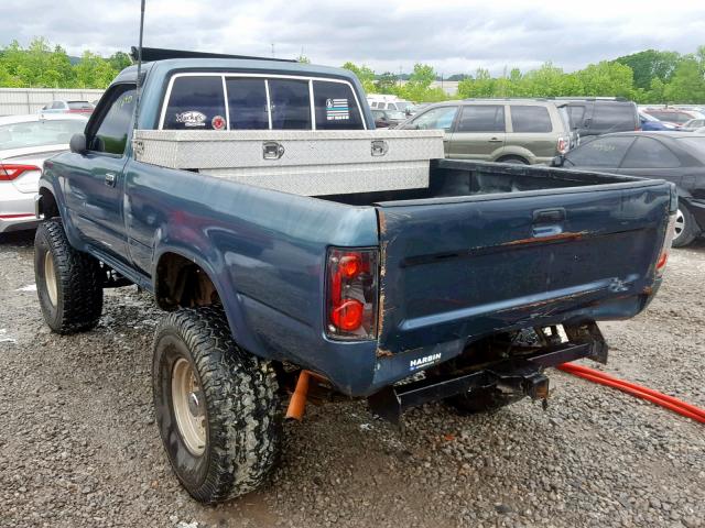 JT4RN01P2N0038440 - 1992 TOYOTA PICKUP 1/2 BLUE photo 3