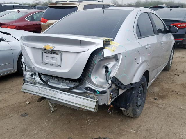 1G1JB5SH3H4163849 - 2017 CHEVROLET SONIC LS SILVER photo 4
