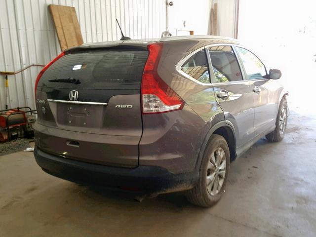 5J6RM4H78CL012866 - 2012 HONDA CR-V EXL SILVER photo 4