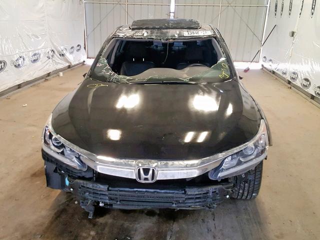 1HGCR2F81HA034239 - 2017 HONDA ACCORD EXL BLACK photo 9