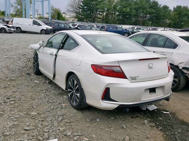 1HGCT1B82GA011696 - 2016 HONDA ACCORD EXL WHITE photo 3