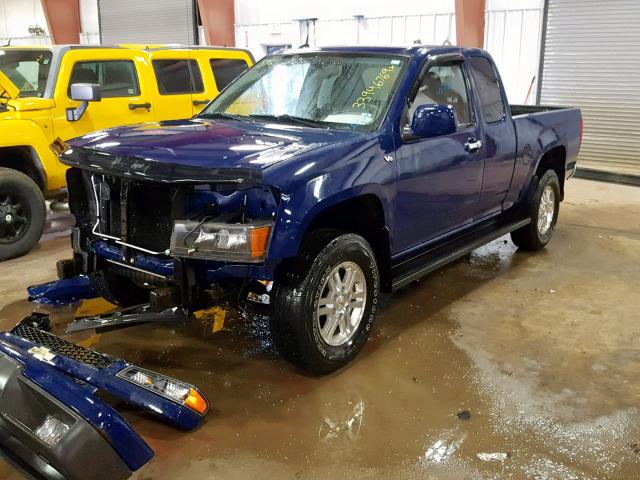 1GCJSCDPXA8113819 - 2010 CHEVROLET COLORADO L BLUE photo 2