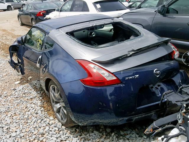 JN1AZ4EH1EM631570 - 2014 NISSAN 370Z BASE BLUE photo 3