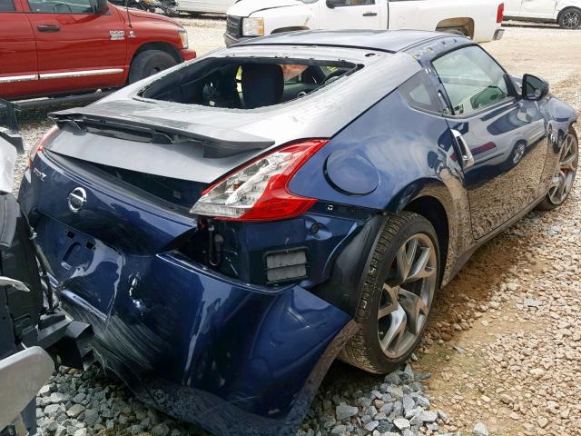 JN1AZ4EH1EM631570 - 2014 NISSAN 370Z BASE BLUE photo 4