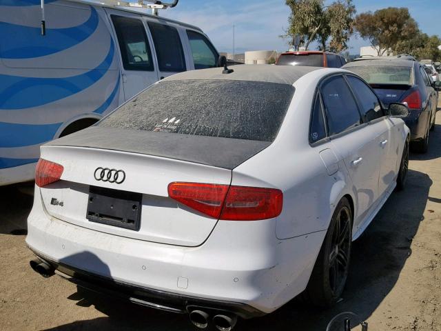 WAUKGAFL8DA069740 - 2013 AUDI S4 PRESTIG WHITE photo 4