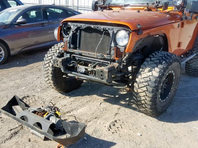 1J4AA2D13BL559683 - 2011 JEEP WRANGLER S ORANGE photo 9