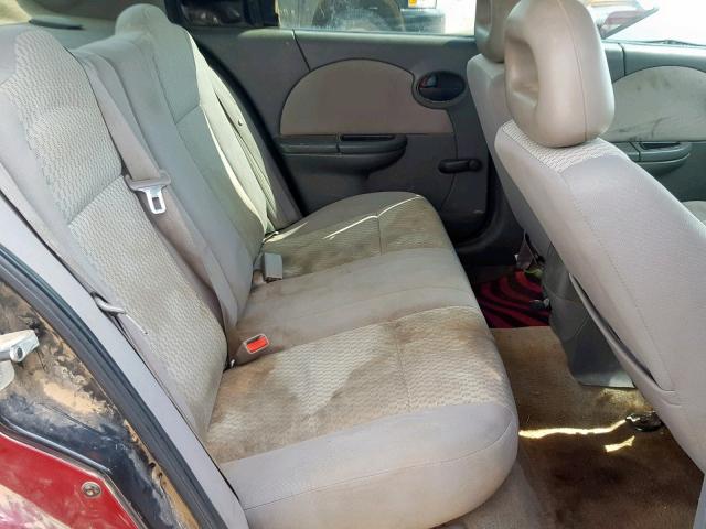 1G8AJ55FX7Z139824 - 2007 SATURN ION LEVEL MAROON photo 6