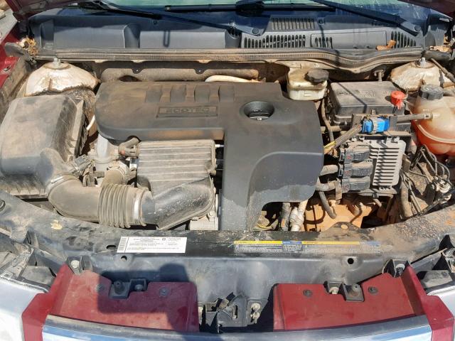 1G8AJ55FX7Z139824 - 2007 SATURN ION LEVEL MAROON photo 7
