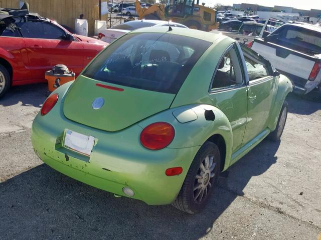 3VWCK31C75M412564 - 2005 VOLKSWAGEN NEW BEETLE Yaşıl foto 4
